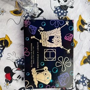 HipDot x SpongeBob Pressed Glitter Palette - Black with Gold Art
